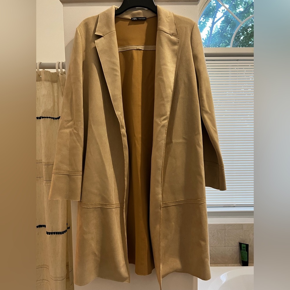 ZARA suede material coat